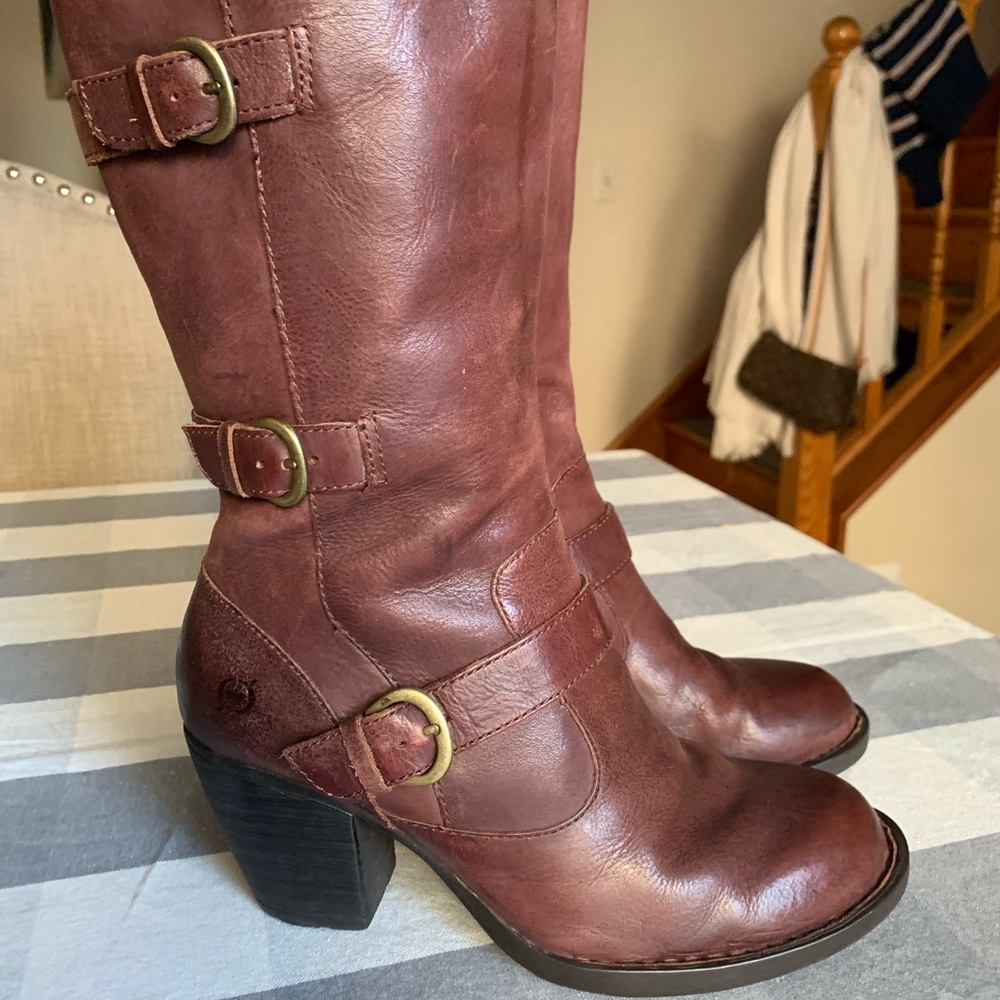 Born Malerie Leather Moro Calf Boot